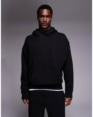 4505 Icon Rest Day Heavyweight 440gsm Cotton Oversized Boxy Hoodie - Gray