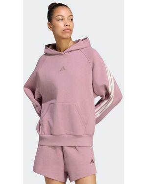 adidas Originals Sudadera Con Capucha Adidas Kit De 3 Bandas En-Morado - Rosa