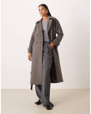 Abercrombie & Fitch Gabardina Larga A Cuadros Vichy De Mezcla De Lana De - Multicolor