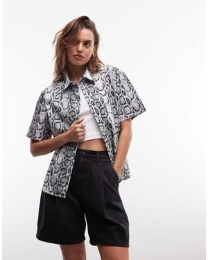 Carhartt Snake Print Shirt - Grey