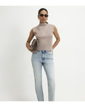 River Island Petite Washed Cigarette Jeans - Blue