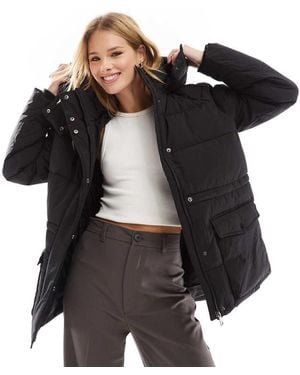 Vero Moda Short Hooded Padded Jacket - Black
