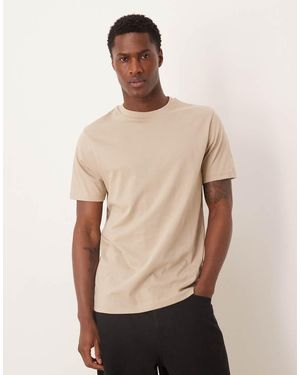 ASOS Essentials Regular Fit T-shirt - Natural