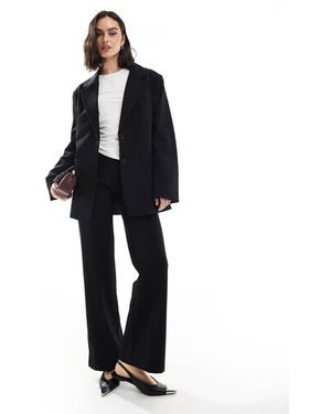 Pull&Bear Oversized Double Button Blazer - Blue