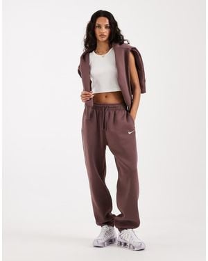 Nike Phoenix Fleece Joggers - Purple