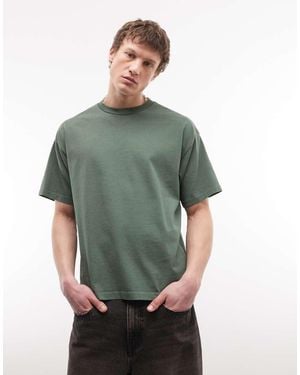 Weekday Boxy Oversized Fit T-shirt - Green