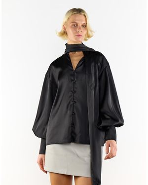 NARRATED Bias Mini Skirt - Black