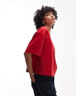 & Other Stories Boxy Oversized T-Shirt - Red