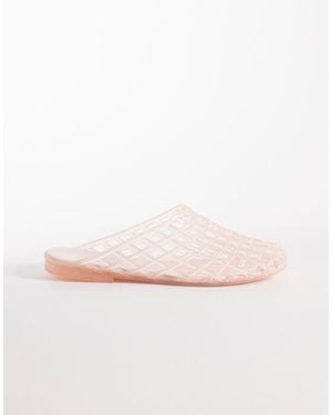 SEQWL Jelly Cage Mules - Natural