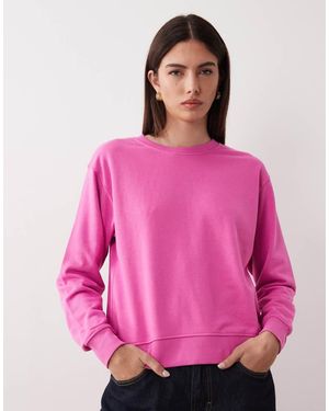 JJXX Sudadera Rosa Luminoso Con Cuello Redondo De