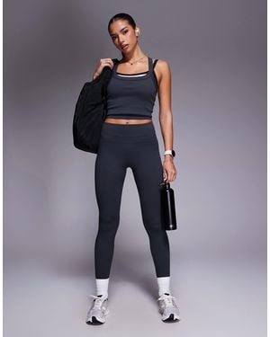4505 Seamless Sculpting High Waist Gym Leggings - Blue
