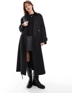 ASOS Trench-coat long - Noir