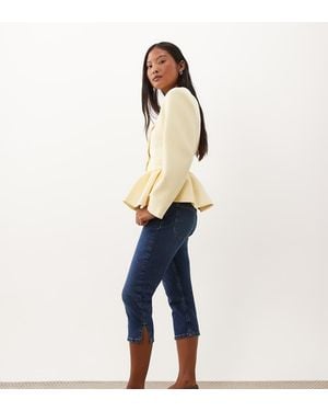 Miss Selfridge Corset Peplum Blazer - Blue