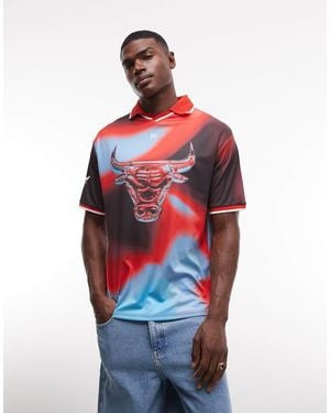 KTZ Chicago Bulls Graphic Nba Jersey Top - Red
