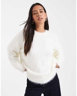 ASOS Knitted Oversized Jumper - White