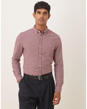 ASOS Slim Fit Check Shirt - Red