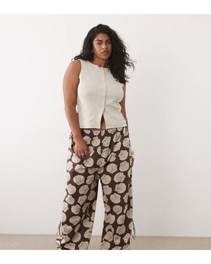 ASOS Asos Design Curve Beach Trousers - Multicolour