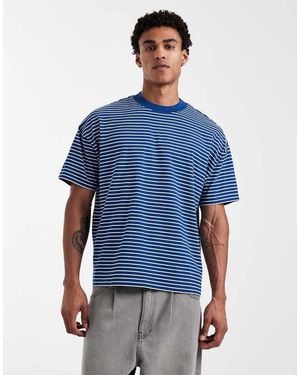 New Look Stripe Boxy T-shirt - Blue