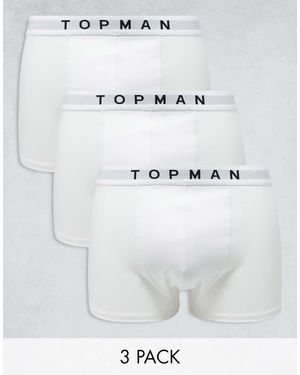 TOPMAN 3 Pack Trunks - White