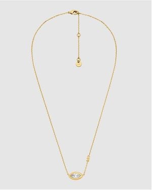 Michael Kors Marquise Pendant Necklace - White