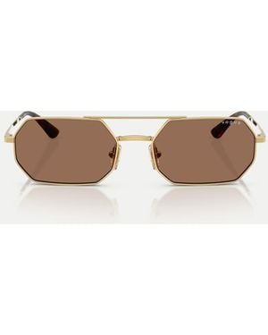 Vogue Irregular Sunglasses With Lens - White