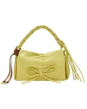 Desigual Small Shiny Bow Bag, Polyurethane - Yellow