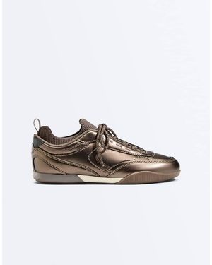 Oysho Sock-Style Trainers - Brown
