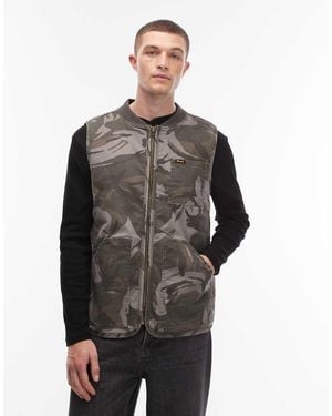 Wrangler X Stranger Things Camo Print Vest - Grey