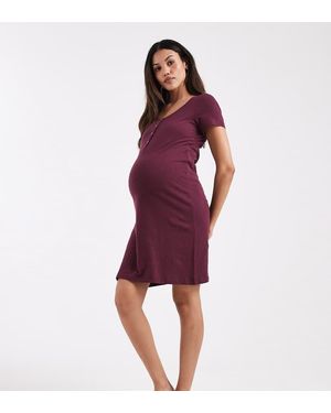 Mama.licious Mamalicious Maternity Nightdress With Nursing Function - Red