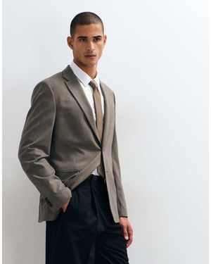 Mango London Slim-Fit Blazer Co-Ord Set - Grijs