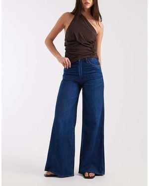 Wrangler Canyon High Rise Wide Leg Jeans - Blue