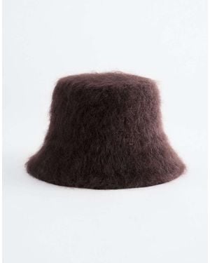 & Other Stories Mohair Blend Bucket Hat - Brown