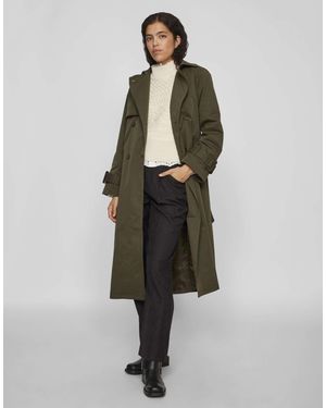 Vila – trenchcoat - Grün