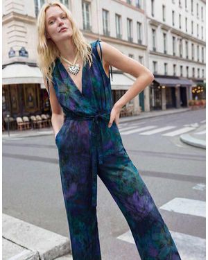 Desigual Night Garden Jumpsuit - Blue