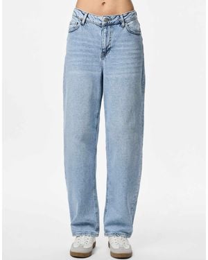 Pieces – barrel-jeans - Blau