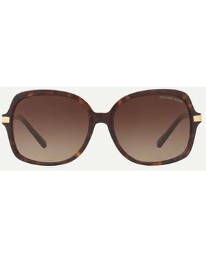 Michael Kors Adrianna Ii Gafas De Sol Cuadradas Con Lentes Marrones En-Marrón