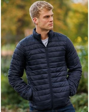French Connection Superlight Funnel Neck Puffer Jacket - Blue