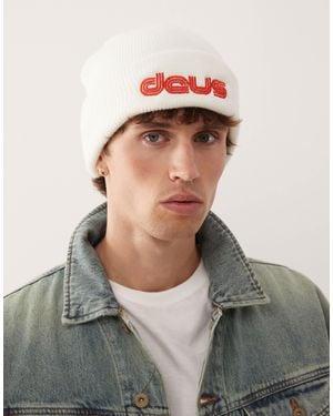 Deus Ex Machina Double Track Beanie - White