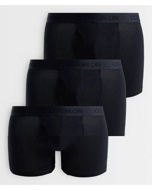 Cotton On 3 Pack Cotton Boxers - Blue