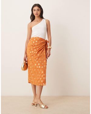 Lovedrobe – – midi-wickelrock - Orange
