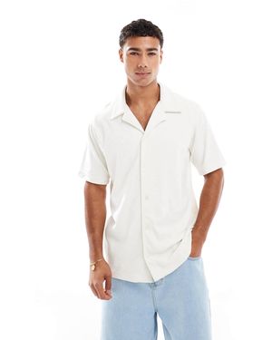 Jack & Jones Towelling Polo - White