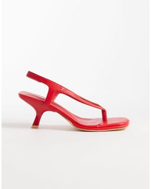 Glamorous Heeled Sandals - Red