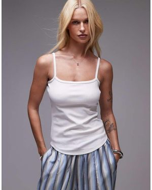 & Other Stories Sleek Fit Jersey Strappy Vest - Grey