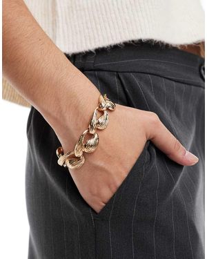 ASOS Bracciale Dorato Con Dettagli A Goccia - Nero