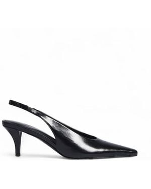 NA-KD Slim Toe Slingback Court Shoes - White