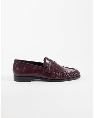 ASOS Minnie loafer mit raffdetail - Lila