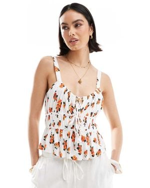 ASOS Milkmaid Top - White