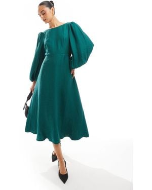 Nobody's Child Zola Midi Dress - Green