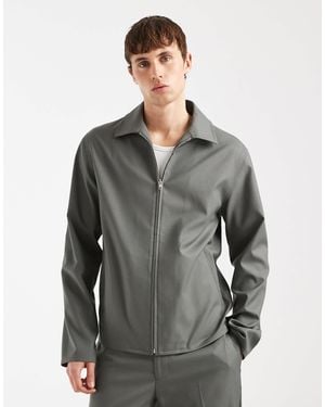 ASOS Smart Co-Ord Harrington Jacket - Gray