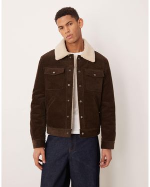 Mango Veste en velours côtelé - Marron